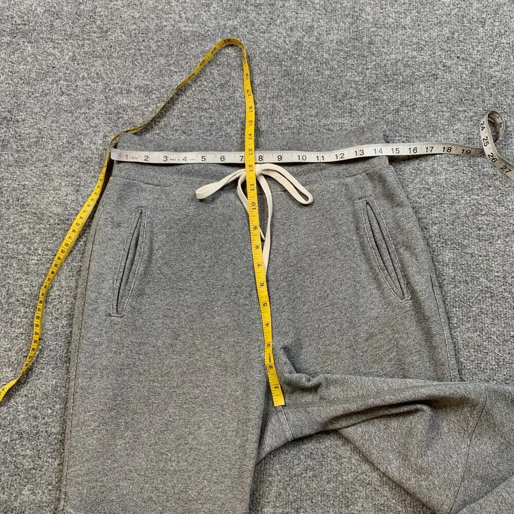 John Elliott Joggers Mens 3 Grey Escobar Drawstring Elastic Waistband Slim Fit